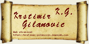 Krstimir Gilanović vizit kartica